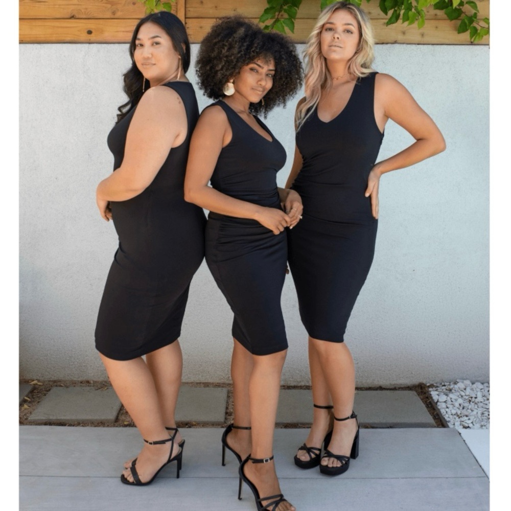 Honeylove Inner Power Sleeveless Little Black Dress